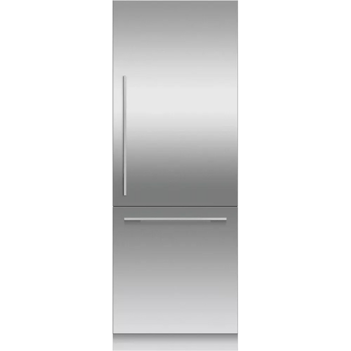 Fisher & Paykel Series 9 RS3084WRU1 30 Inch Integrated Panel Ready Bottom Freezer Refrigerator with Frost Free Freezer, Sabbath Mode, Humidity-Controlled System, Inverter Controlled Compressor, Water Dispenser, Ice Maker: Right Hinge