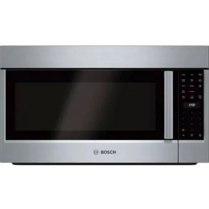 Bosch 800 Series HMV8053U 1.8 cu. ft. Over-the-Range Microwave Oven with 1,000 Cooking Watts, 385 CFM, Convection Cooking, Sensor Cooking, Automatic Defrost, Popcorn Program and LED Illumination