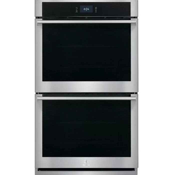 Electrolux ECWD3011AS 30 Inch Electric Double Wall Oven with 10.2 Total Cu. Ft. Oven Capacity, Air Sous Vide, Air Fry, Steam Bake/Roast, Convection Bake, Self Clean+Steam Clean, Delay Start, Glide Rack, Wi-Fi, UL Listed, and Star-K Certified