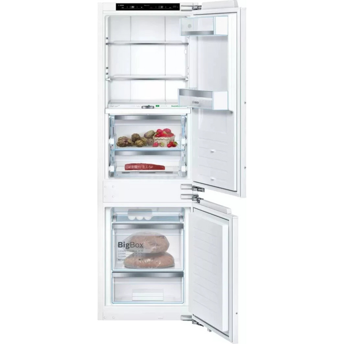 Bosch 800 Series B09IB91NSP 22 Inch Panel Ready Built-In Bottom Mount Smart Refrigerator with 8.3 Cu. Ft. Total Capacity, Home Connect™, MultiAirFlow™ System, VitaFreshPro™, Spill-Proof Glass Shelves, OptiFlex® Hinge, Sabbath Mode