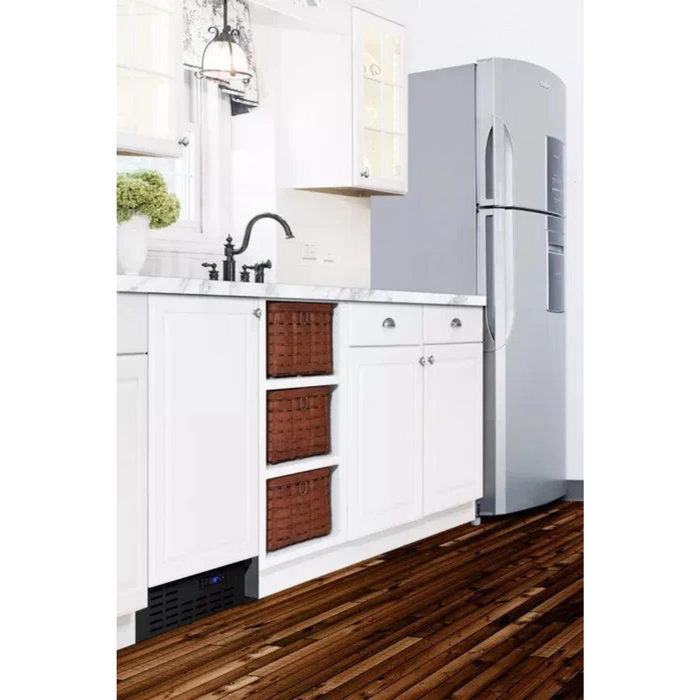 Summit SCFF1842IF 18 Inch Undercounter Freezer with 2.7 cu. ft. Capacity, 4 Wire Shelves, Frost-Free Defrost, Digital Thermostat, and Door Lock: Panel Ready