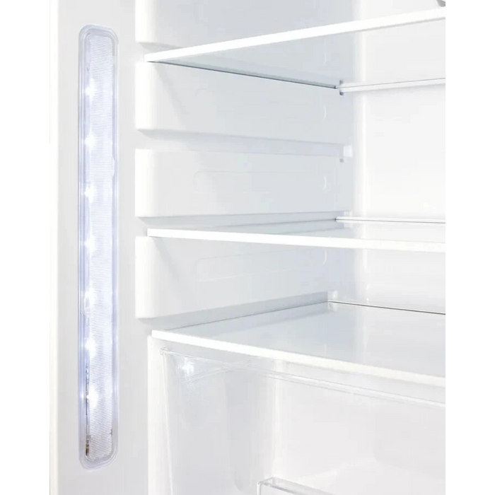Summit ALR47BCSSHV 21 Inch Built-In All-Refrigerator with 3.53 Cu. Ft. Capacity, Adjustable Glass Shelves, Insulated Door, Open Door/Temperature Alarms, Automatic Defrost, and ADA Compliant