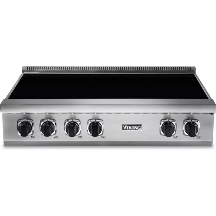 Viking 5 Series VIRT5366BSS 36 Inch Induction Rangetop with 6 Elements, Wear-Resistant Glass Ceramic Surface, MagneQuick™ Induction Elements, and Power Management Induction System