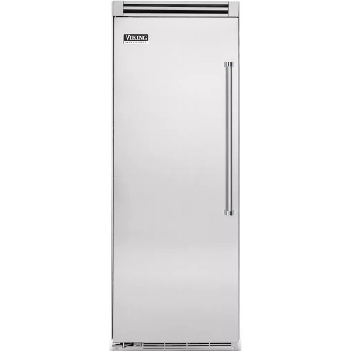 Viking 5 Series VCFB5363LSS 36 Inch Freezer Column with 19.2 cu. ft. Capacity, 7 Total Shelves, 2 Wire Baskets, 5 Aluminum Door Bins, Adaptive Defrost and ProChill Temperature Management System: Stainless Steel, Left Hinge
