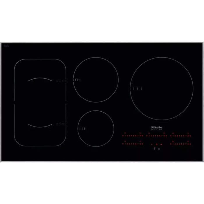 Miele KM6370 36 Inch Framed Induction Cooktop with 5 Cooking Zones, Twin Booster Function, PowerFlex Technology, Con@ctivity 2.0 Cooktop/Hood Communication and Direct Selection Plus Control