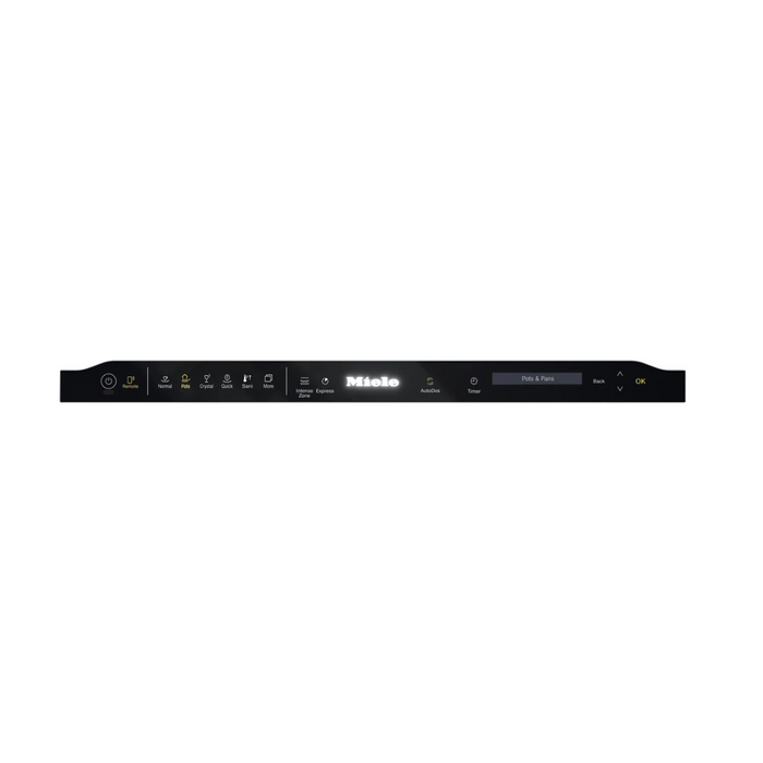 Miele G7596SCVI 24 Inch Fully Integrated Panel-Ready Smart Dishwasher with 3D MultiFlex Cutlery Tray, AutoDos, WifiConn@ct, QuickIntenseWash, DirectSelect Controls, Knock2Open and ENERGY STAR Certified