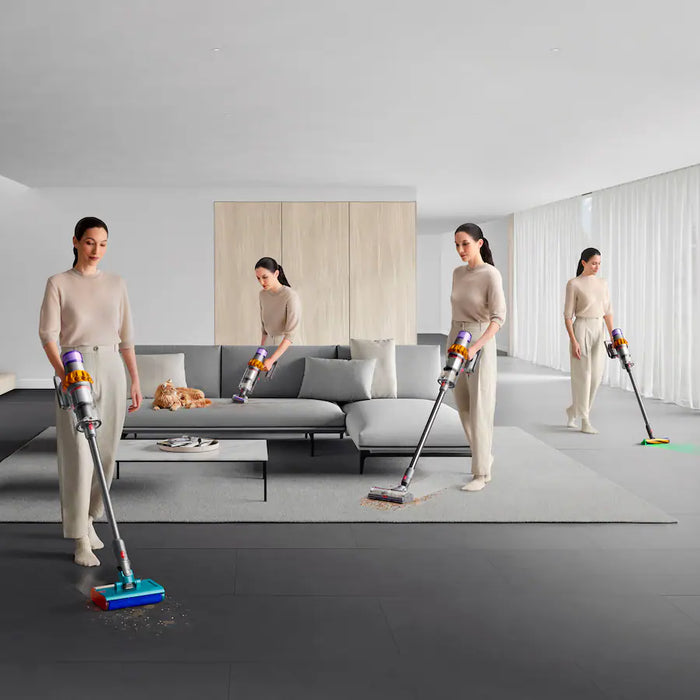 Dyson 473814-01  V15s Detect Submarine Cordless Vacuum with 10 accessories - Yellow/Nickel