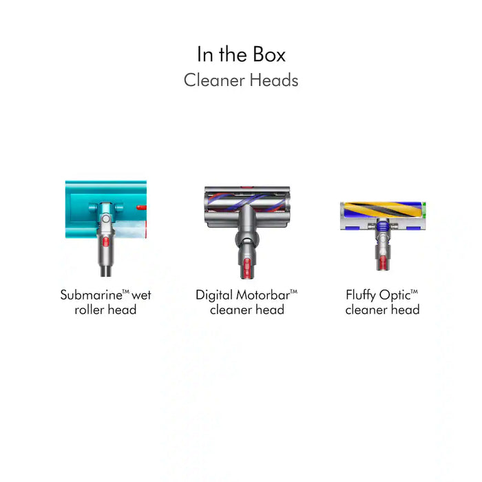 Dyson 473814-01  V15s Detect Submarine Cordless Vacuum with 10 accessories - Yellow/Nickel