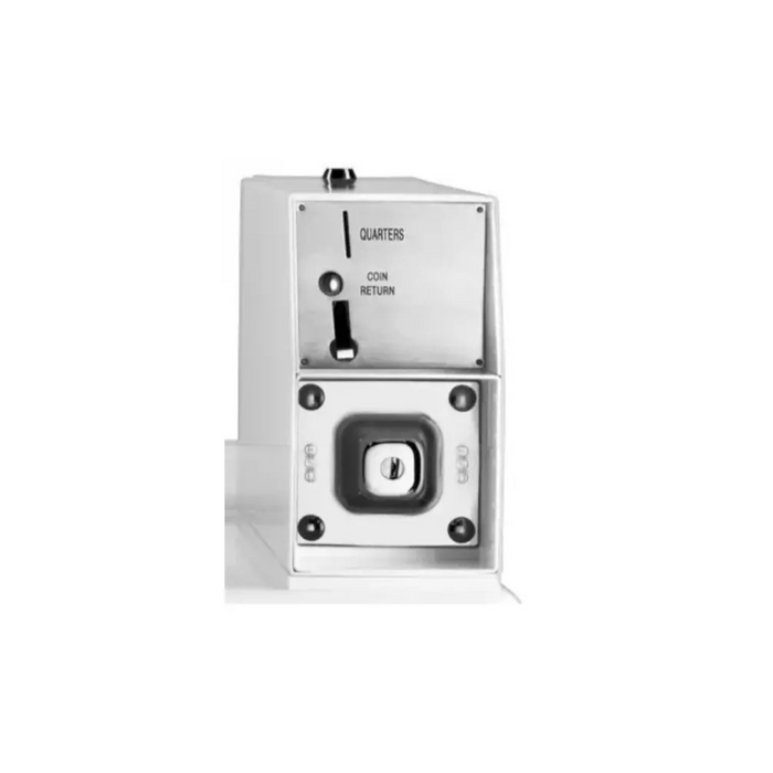 Whirlpool CED9150GW 27 Inch Electric Dryer with 6.7 Cu. Ft. Capacity, Coin Drop Installed, Coin Box Installed, Porcelain-Enamel Top, Microprocessor Controls, One-Touch Cycle Selection, 3 Dry Cycles, Cotton/Whites, Colors/Delicates, and ADA Compliant