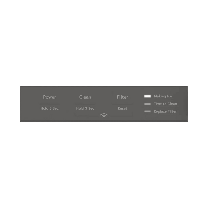 GE UCC15NPRII 15 Inch Under Counter Panel Ready Ice Maker with Clear Ice, Wi-Fi Connectivity, LED Lighting, Ice Scoop, Clean Reminder Light, 50lbs Daily Production, 26 Lbs. Capacity, and UL Listed