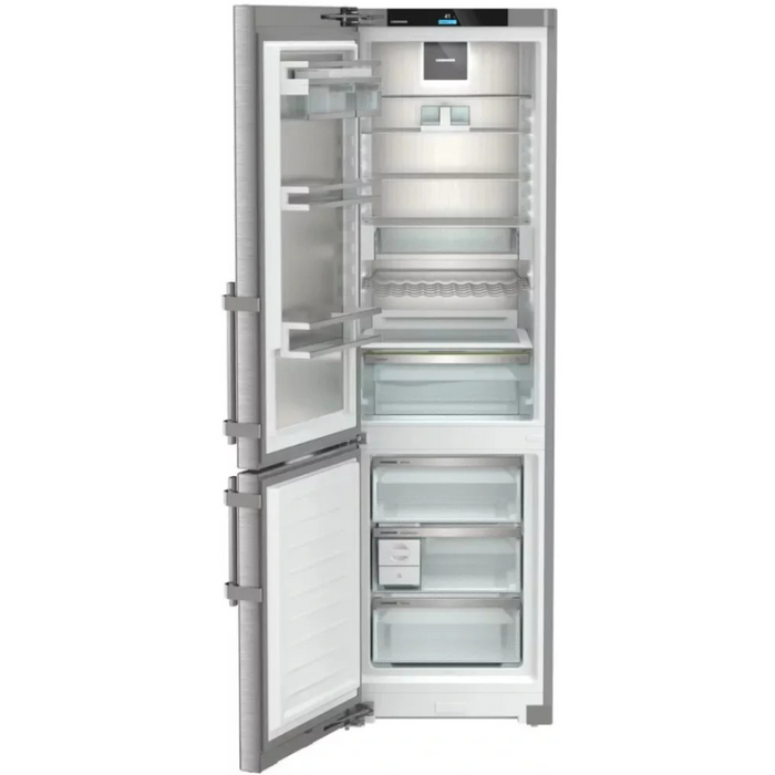 Liebherr SC5781 24 Inch Freestanding Bottom Freezer Refrigerator with 12.8 cu. ft. Total Capacity, DuoCooling, SuperFrost, VarioSafe, LED Lighting, NoFrost, Door Alarm, Easy Fresh: Left Hinged