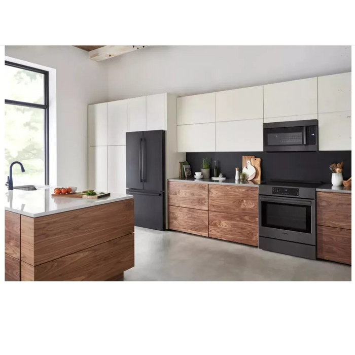 Bosch 800 Series HMV8044U 30 Inch Over the Range Microwave with Cooking Sensor, Automatic Shut Off, Auto Cooking Functions, LED-Illumination, External Venting Option, and 1.8 Cu. Ft. Capacity