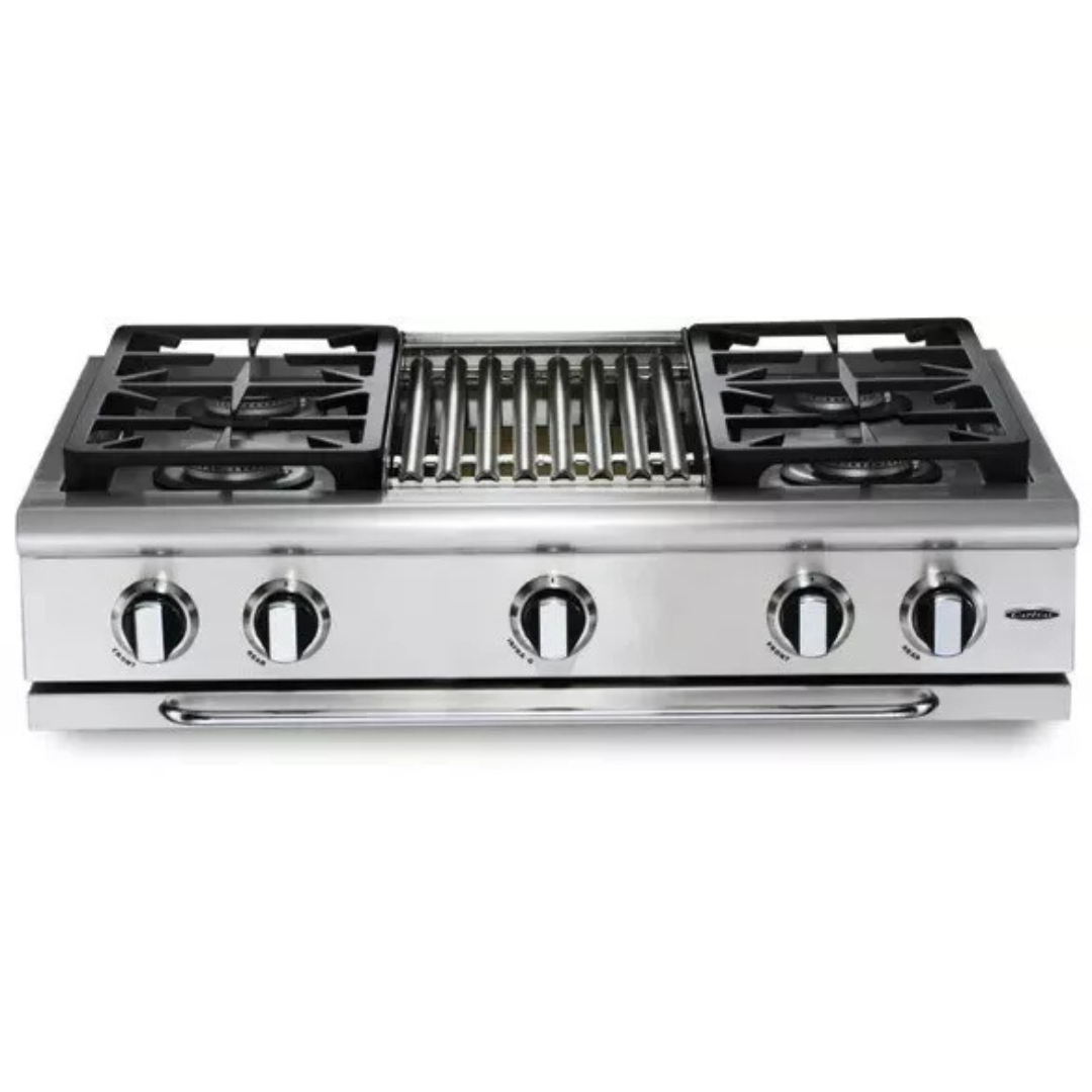 Capital Precision Series GRT366N 36 Inch Pro-Style Gas Rangetop with 6 ...