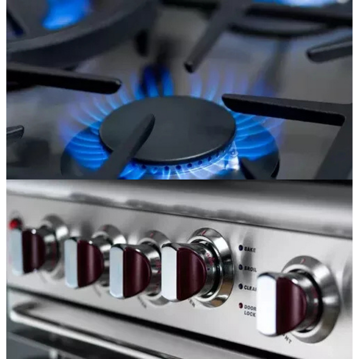 Capital Precision Series GRT366N 36 Inch Pro-Style Gas Rangetop with 6 Power-Flo Sealed Burners w/ Simmer and Auto-Ignition/Re-Ignition (Not Exact Image): Natural Gas