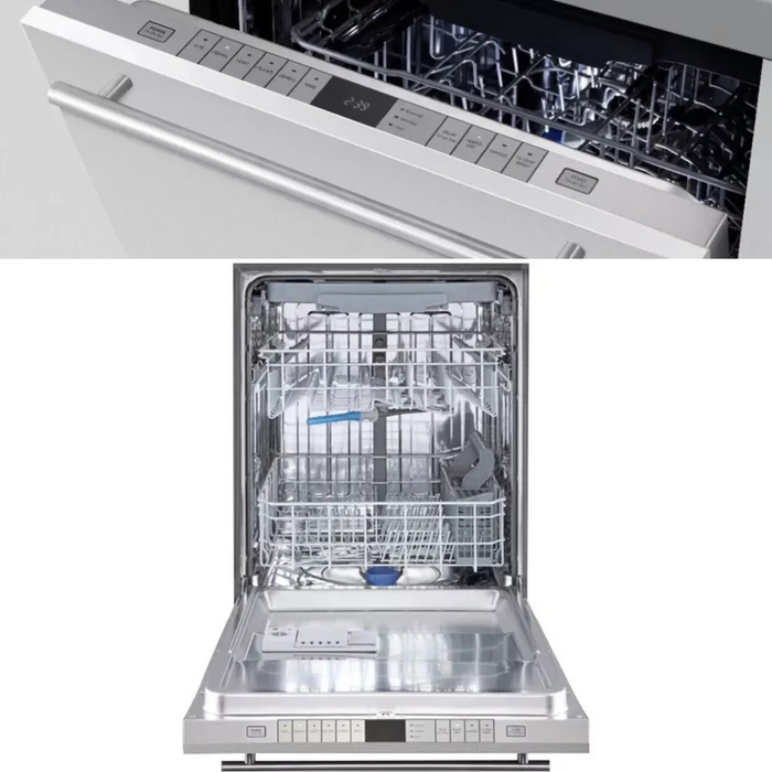 Forte F24DWS650PR 24 Inch Panel Ready Built-In Fully Integrated Dishwasher with 16 Place Settings Capacity, 3rd Rack, 6 Wash Cycles, Smart Wash System, 45 dBA, Delayed Start and ENERGY STAR™ Certified