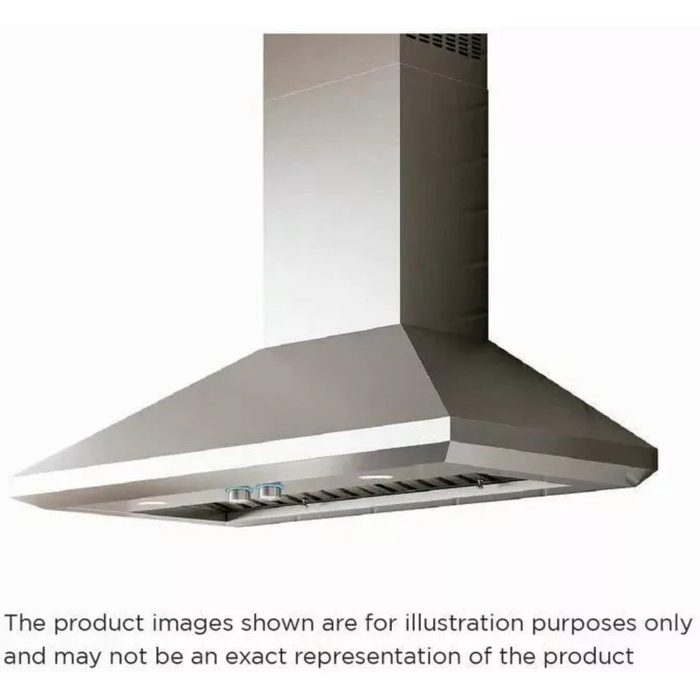 Elica Professional Leone Series ELN142S2 Wall Mount Range Hood with 4-Speed, Fully Retractable Rotating Knobs, LED Lighting, and Dishwasher-Safe Baffle Filters: 42 Inch - 1200 CFM Blower