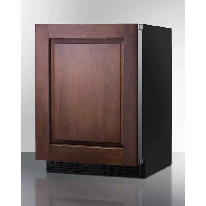 Summit ASDS2413IF 24 Inch Commercial Built-In Undercounter Refrigerator with 3.1 cu. ft. Capacity, 3 Chrome Shelves, Fan Forced Cooling, Sabbath Mode, Digital Thermostat, and ADA Compliant: Panel Ready