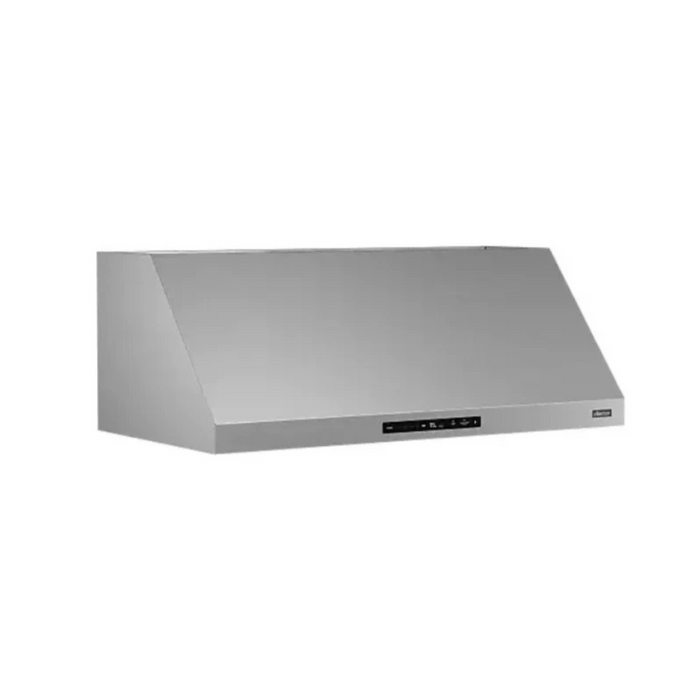 Dacor DHD48U990CS 48 Inch Wall Mount Smart Range Hood with 4-Speed/1200 CFM Blower, Glass Touch Control, Strip LED Lighting, Dishwasher-Safe Baffle Filters, Auto-On Heat Sensors, Multi-Speed Fan, and Noise Dampening System: Silver Stainless