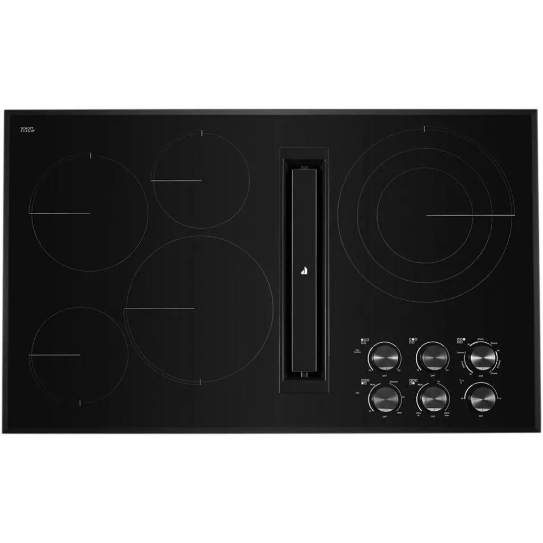 JennAir Black Floating Glass Series JED3536GB 36 Inch Electric Cooktop ...