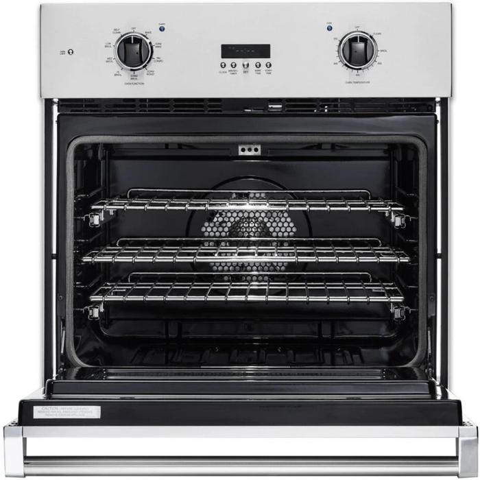 Viking 5 Series VSOE130SS 30 Inch Professional 5 Series Single Wall Oven with 4.7 cu. ft. Total Capacity, 3 Oven Racks, Delay Bake, BlackChrome™ Knobs, Vari-Speed, Rapid Ready™, TruConvec™ and TruGlide™