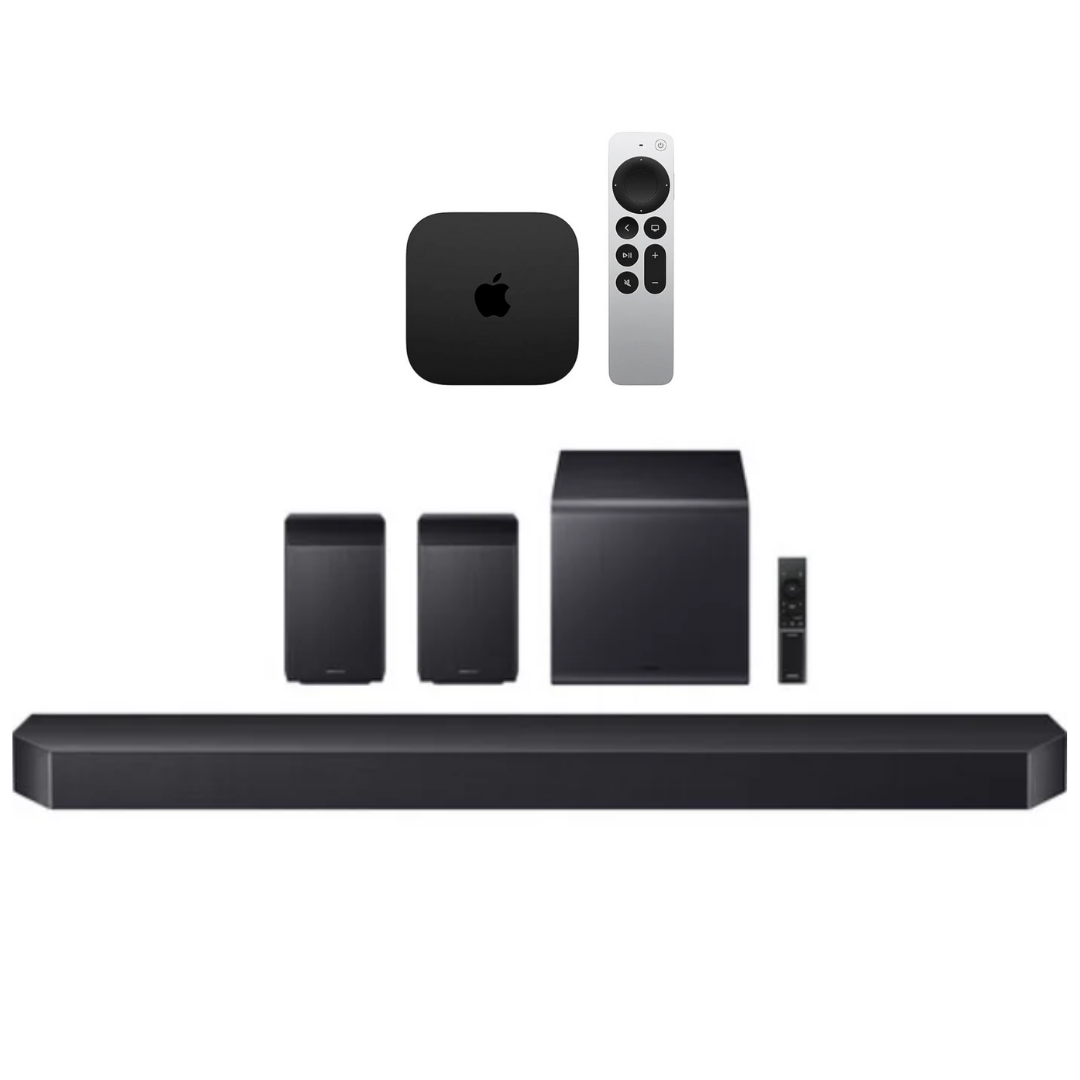 Samsung HW-Q990F 11.1.4ch Soundbar, HW-Q990F/ZA Bundle with AppleTV 4K ...