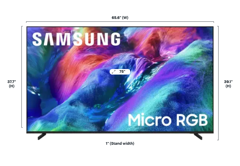 Samsung - 75" Class R85H Series Micro RGB 4K UHD SamsungVisionAI Smart Tizen TV MRN75R85HAFXZA