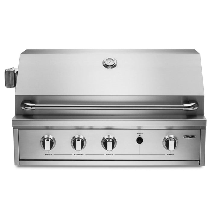 Capital 36 Inch Built-In LPG BBQ with Solid Flat Plate PRO36RBIL