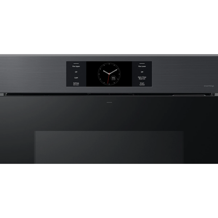 Samsung NV51CG700SMT 30 Inch Single Smart Electric Wall Oven with 5.1 Cu. Ft. Capacity, AI Pro Cooking™ Camera, Handle-Free Door Design, Flex Duo™, Air Fry, Probe, 7-Inch LCD Display, Steam Cook, Self-Clean and Sabbath Mode: Matte Black
