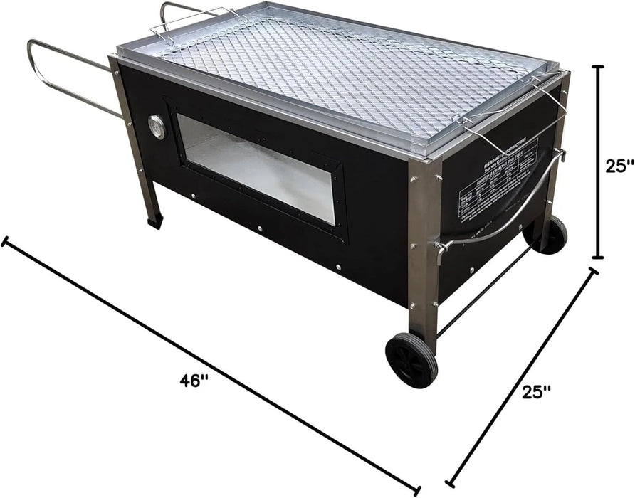 Bene Casa Black Caja Asadora Roasting Box with Window, 100lb BC-77185