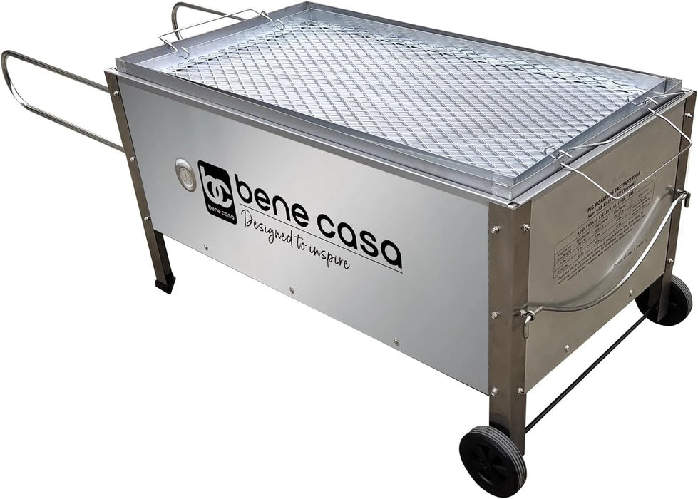 Bene Casa Black Caja Asadora Roasting Box with Window, 100lb (Steel) BC-77186