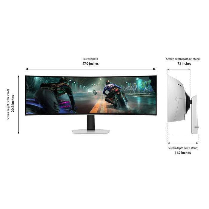 Samsung 49" Odyssey G9 Dual QD-OLED G91SD Curved Ultrawide Gaming Monitor LS49DG910SNXZA