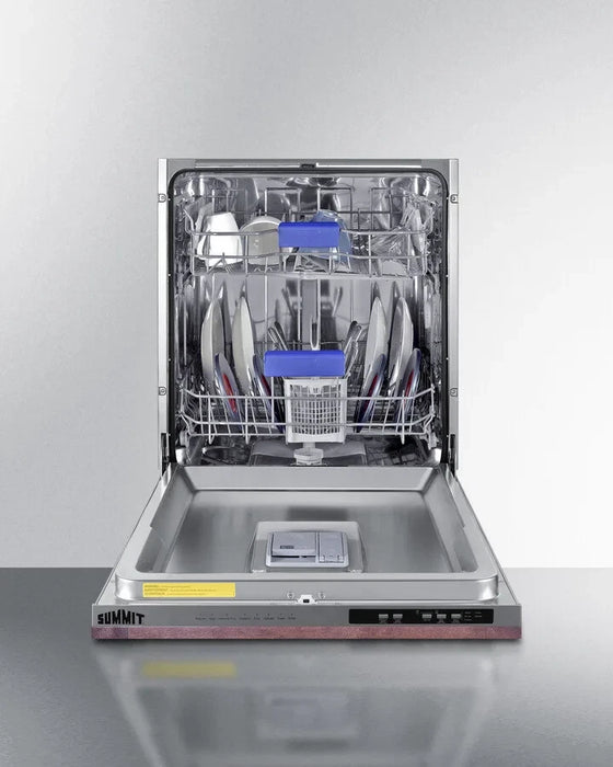 Summit DW245NTADA 24 Inch Fully Integrated Dishwasher with 10 Place Settings