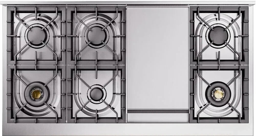 Ilve Nostalgie II Collection UP48FNMPMBGLP 48 Inch Freestanding Dual Fuel Range