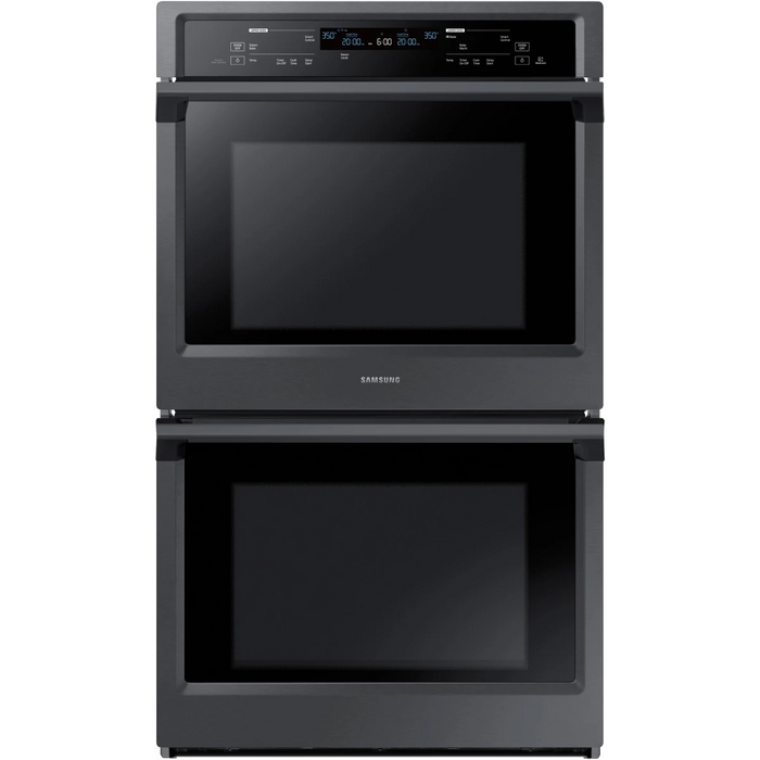 Samsung NV51K6650DG 30 Inch Electric Double Wall Oven with 5.1 cu. ft. Capacity, Steam Cook, Dual Convection, Rapid Preheat, Delay Bake, Electronic Touch Display, Wi-Fi Enabled Temperature Probe and Hybrid Self Clean: Black Stainless Steel