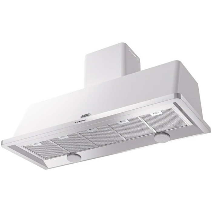 Ilve Majestic Collection UAM150WH 60 Inch Wall Mount Range Hood with 4-Speed/600 CFM Blower, Push Button Control, Halogen Lighting, and Dishwasher-Safe Mesh Filter: White