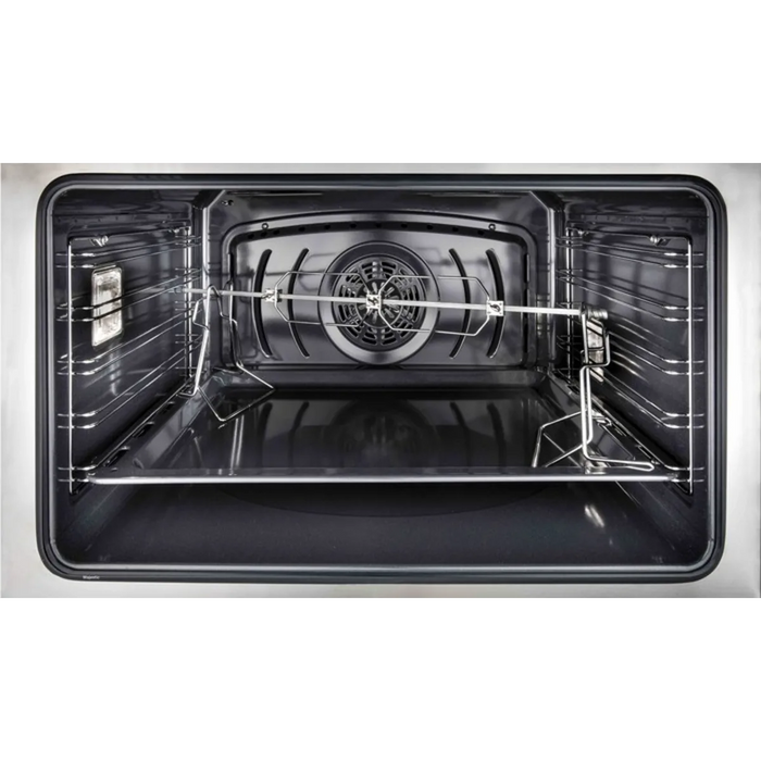 Ilve Majestic II Collection UMDI10NS3AWB 40 Inch Freestanding Induction Range with 6 Element Burners, Double Oven, 3.82 Cu. Ft. Total Capacity, Warming Drawer, and Self-Clean: Antique White, Burnished Trim