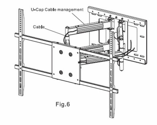 Dual Arm Articulating mount 40" to 85", 32" extension - TheAvDudes.com