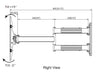 Smooth Articulating LED TV Mount with 31.5" extension, dual studs, 120 lbs load capacity - TheAvDudes.com