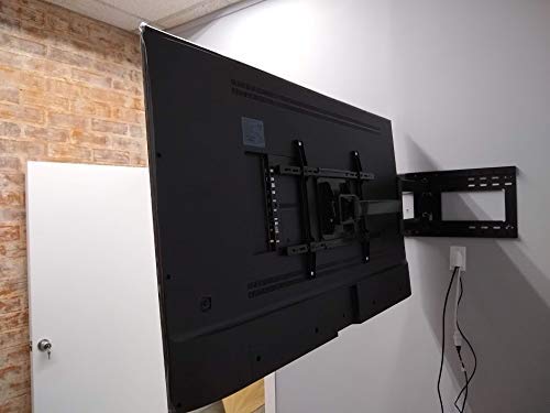 36" extension Articulating TV mount 49" to 65" with 16" to 24" stud support, 120 lbs load - TheAvDudes.com