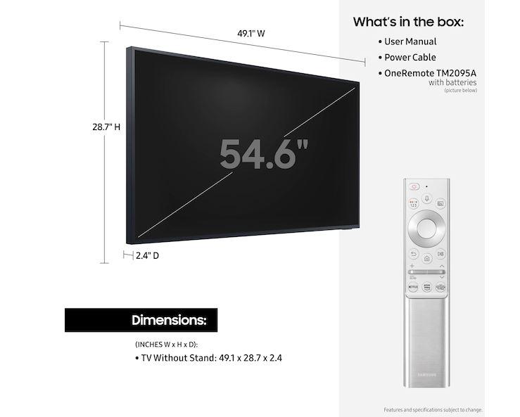 Samsung LST7T Class The Terrace Outdoor QLED 4K UHD HDR Smart TV (2020) - TheAvDudes.com