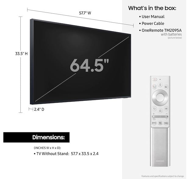 Samsung LST7T Class The Terrace Outdoor QLED 4K UHD HDR Smart TV (2020) - TheAvDudes.com