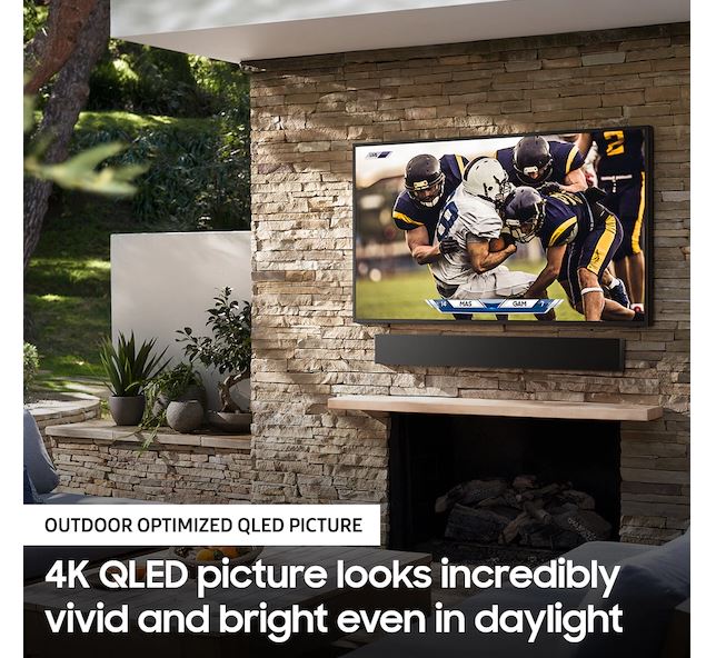 Samsung LST7T Class The Terrace Outdoor QLED 4K UHD HDR Smart TV (2020) - TheAvDudes.com