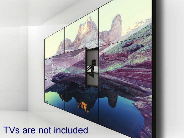 Universal Pop-out Video Wall TV Mount 40"- 55" up to Vesa 400x400 Landscape and Portrait - TheAvDudes.com